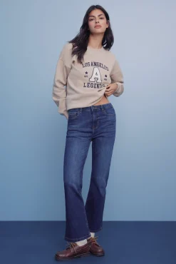 Springfield Jeans kick flare azul Clearance