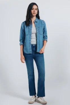 Springfield Jeans kick flare azul Best