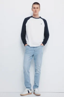 Springfield Jeans lavado claro slim fit azul Discount