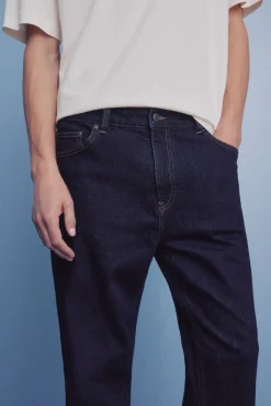 Springfield Jeans lavado desencolado straight fit azul Outlet