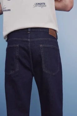 Springfield Jeans lavado desencolado straight fit azul Outlet