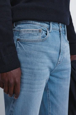 Springfield Jeans lavado medio slim fit azul Outlet