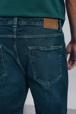 Springfield Jeans lavado oscuro regular fit turquesa Best