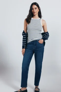 Springfield Jeans mom azul New