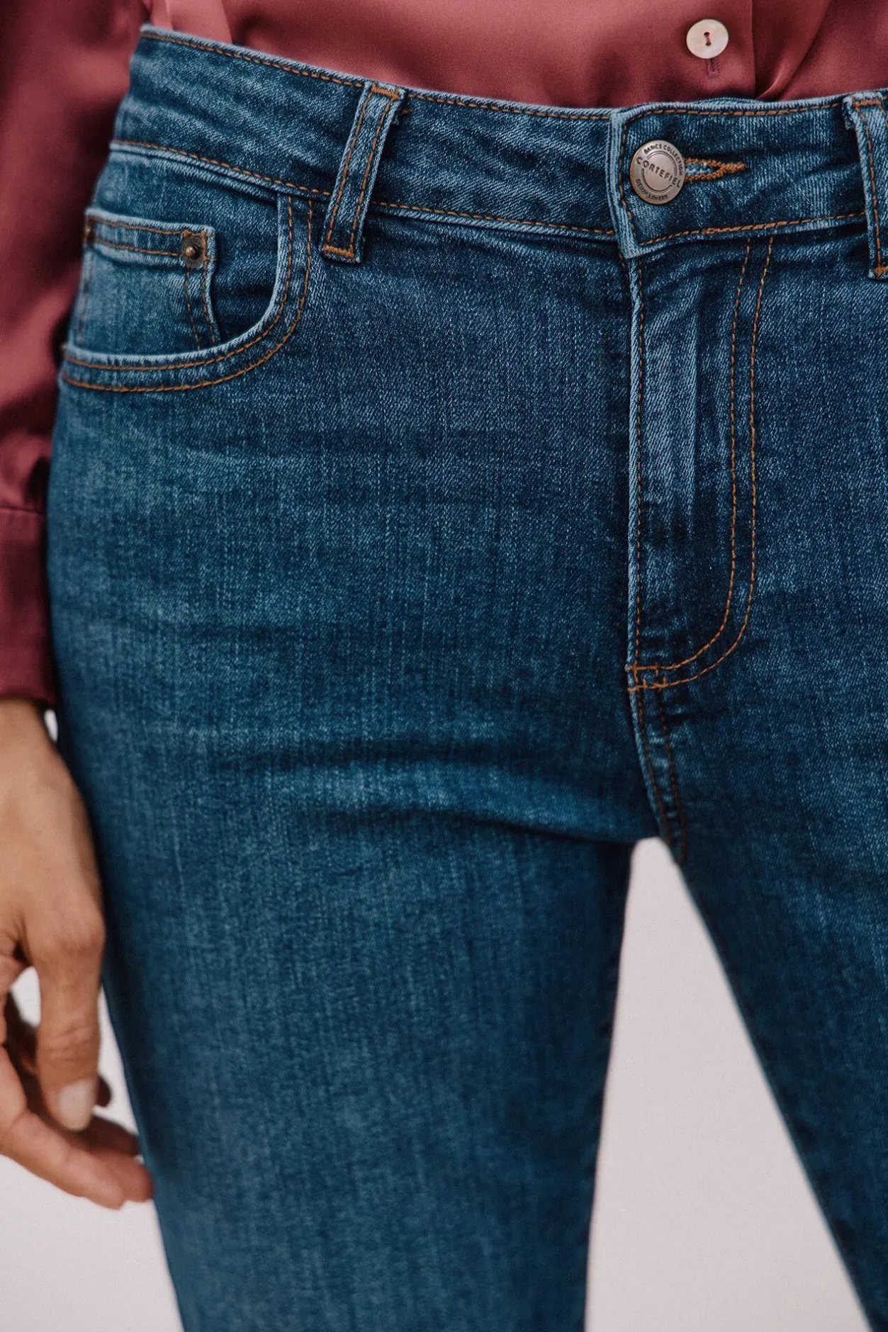 Cortefiel Jeans rectos Azul Outlet