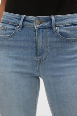 Vero Moda Jeans rectos tiro alto Azul Outlet