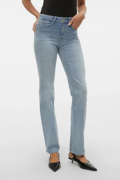 Vero Moda Jeans rectos tiro alto Azul Best