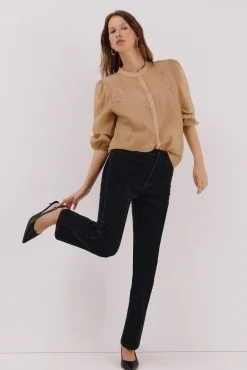 Cortefiel Jeans Rectos Velvet Negro Best