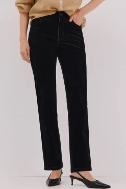 Cortefiel Jeans Rectos Velvet Negro Best