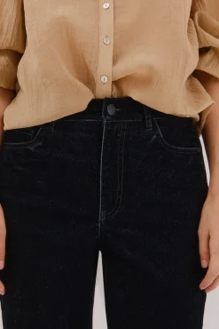 Cortefiel Jeans Rectos Velvet Negro Best