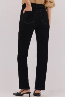 Cortefiel Jeans Rectos Velvet Negro Best