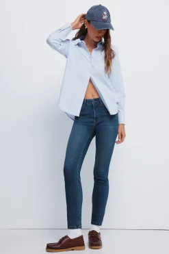 Springfield Jeans slim cropped azul Online