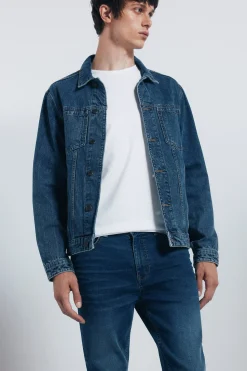 Springfield Jeans sobretintado skinny fit turquesa Online