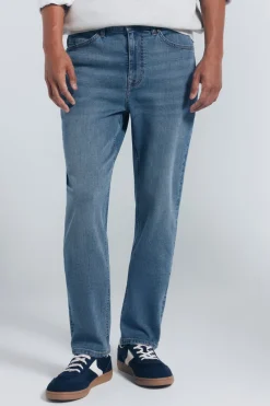 Springfield Jeans sobretintados slim fit turquesa Sale