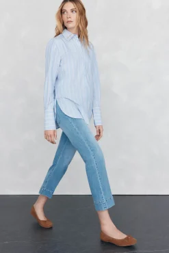 Pedro del Hierro Jeans stove pipe cropped Azul