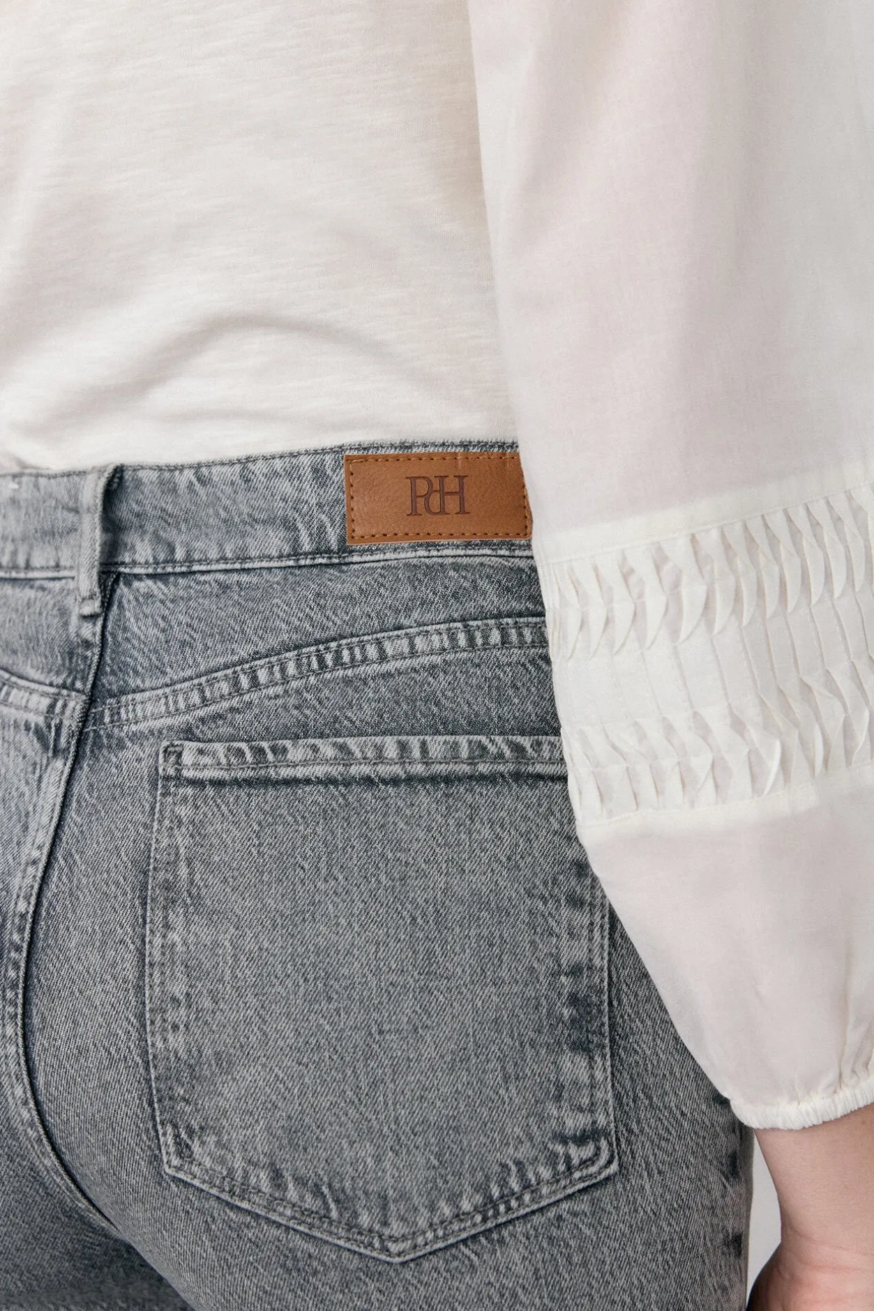 Pedro del Hierro Jeans straight basic Gris Discount
