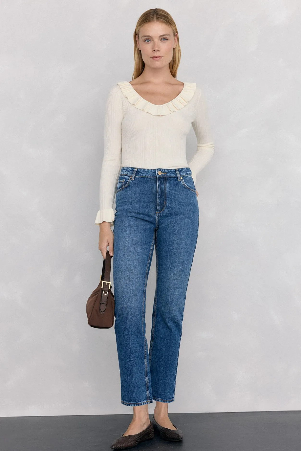 Pedro del Hierro Jeans straight basic Azul Outlet