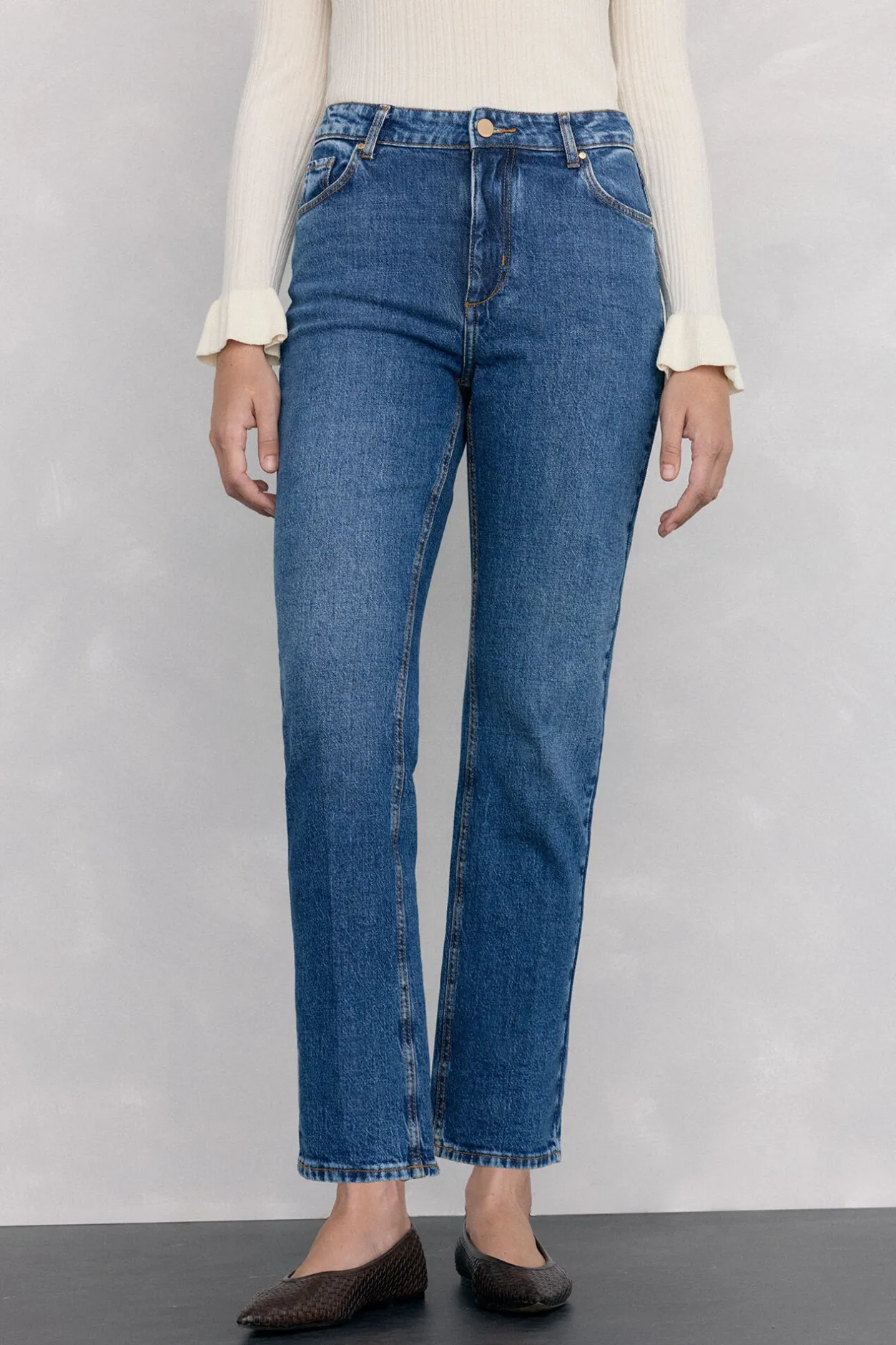 Pedro del Hierro Jeans straight basic Azul Outlet