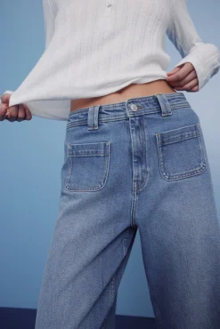 Springfield Jeans super flare comfort azul