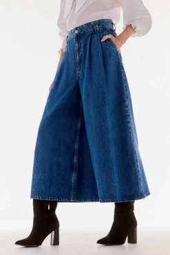 TFP by Tamara Falcó Jeans super wide leg Azul Clearance