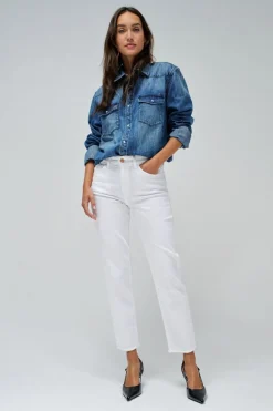 Salsa Jeans Jeans True cropped slim Blanco Sale