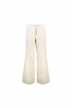 Slowlove Jeans wide buttons Marfil Discount