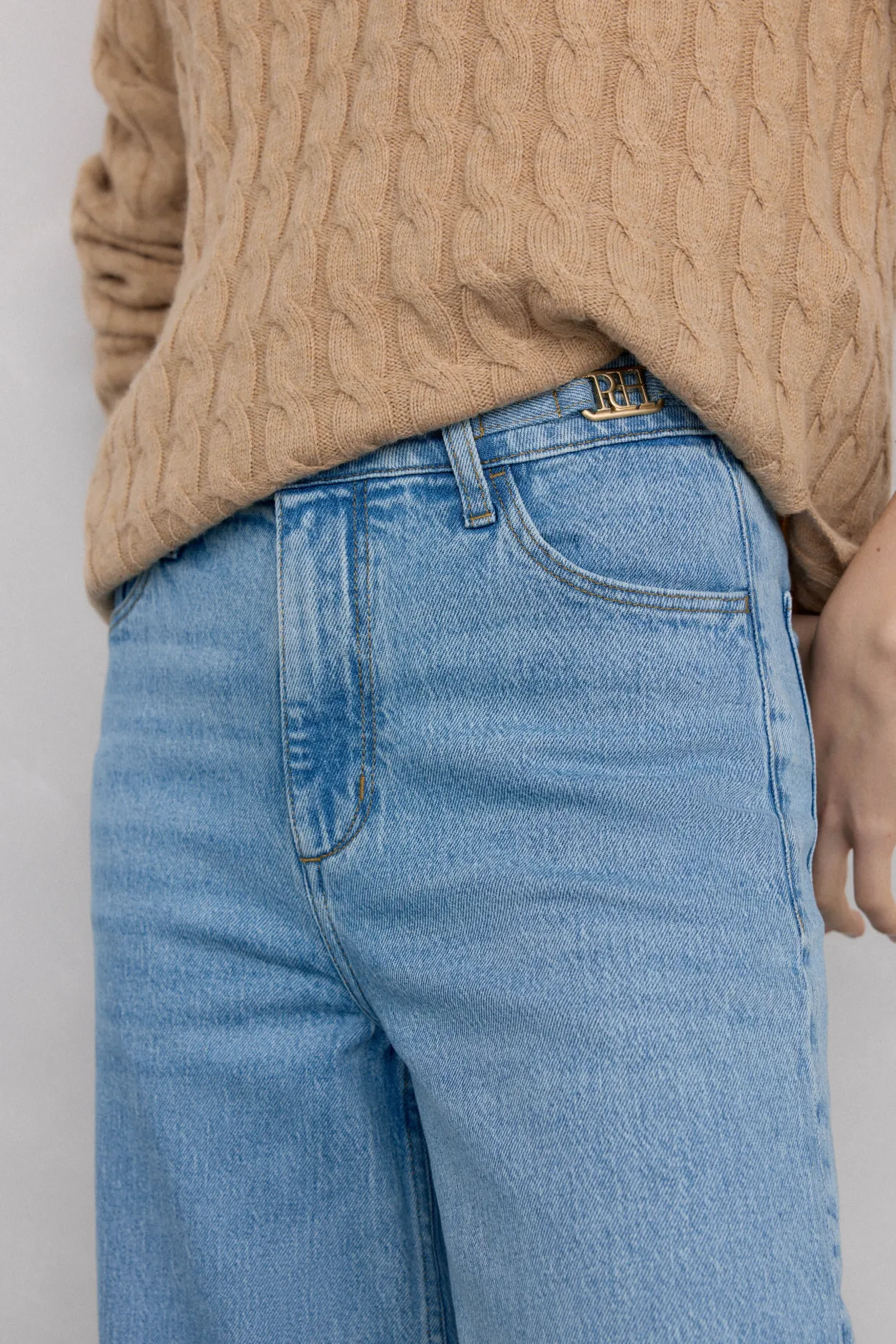 Pedro del Hierro Jeans wide flare Azul