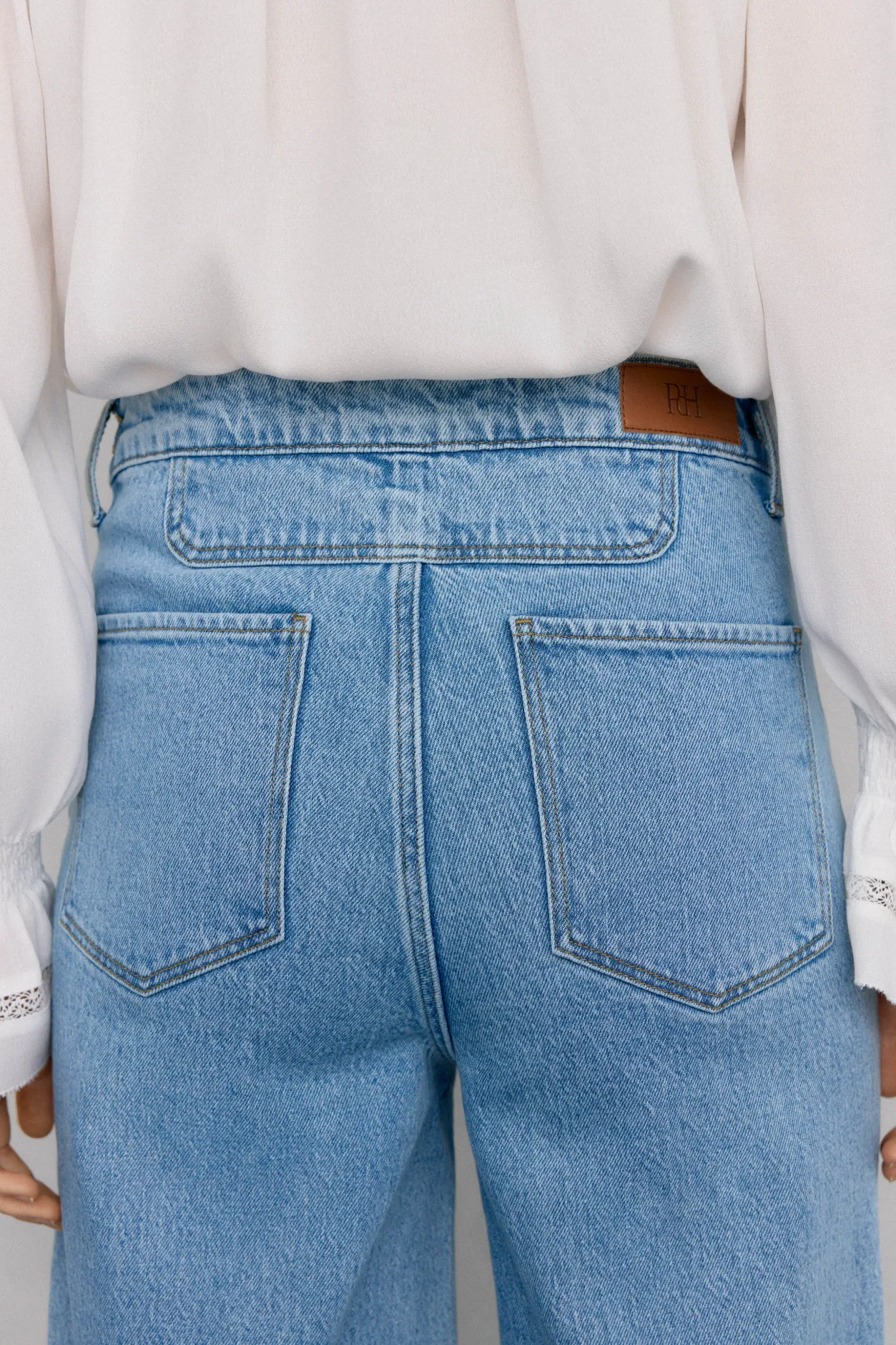 Pedro del Hierro Jeans wide flare Azul