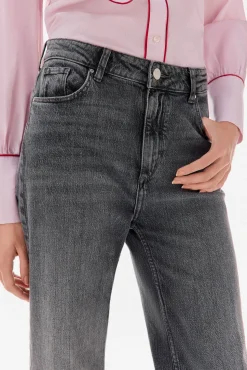 TFP by Tamara Falcó Jeans wide leg cropped Gris