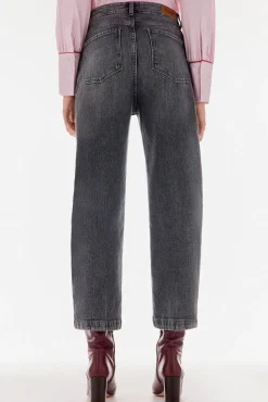 TFP by Tamara Falcó Jeans wide leg cropped Gris