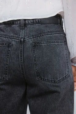 Springfield Jeans wide tachas negro Discount