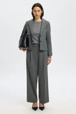 Selected Jersey 100% lana merino. Gris Best