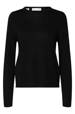 Selected Jersey 100% lana merino. Negro Hot