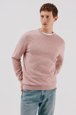 Cortefiel Jersey algodón cashmere cuello caja Rosa