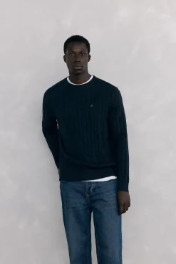 Pedro del Hierro Jersey algodón y cashmere Negro