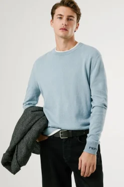 Pepe Jeans Jersey Andre con cuello redondo azul Online