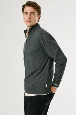 Pepe Jeans Jersey Andre cremallera gris Best