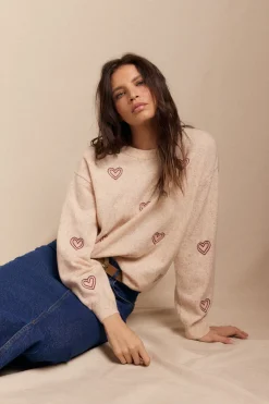 Slowlove Jersey bordados Marfil Online