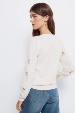 Springfield Jersey bordados flores blanco Sale