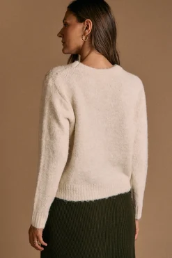 Polín Et Moi Jersey bordados Lurex crudo Marfil Online