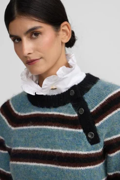 Silbon Jersey botones rayas Multicolor Best