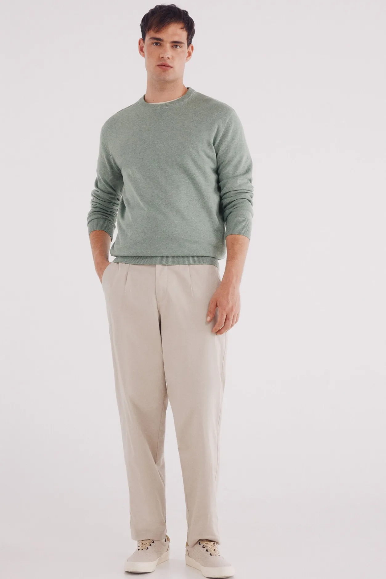 Springfield Jersey básico verde Clearance