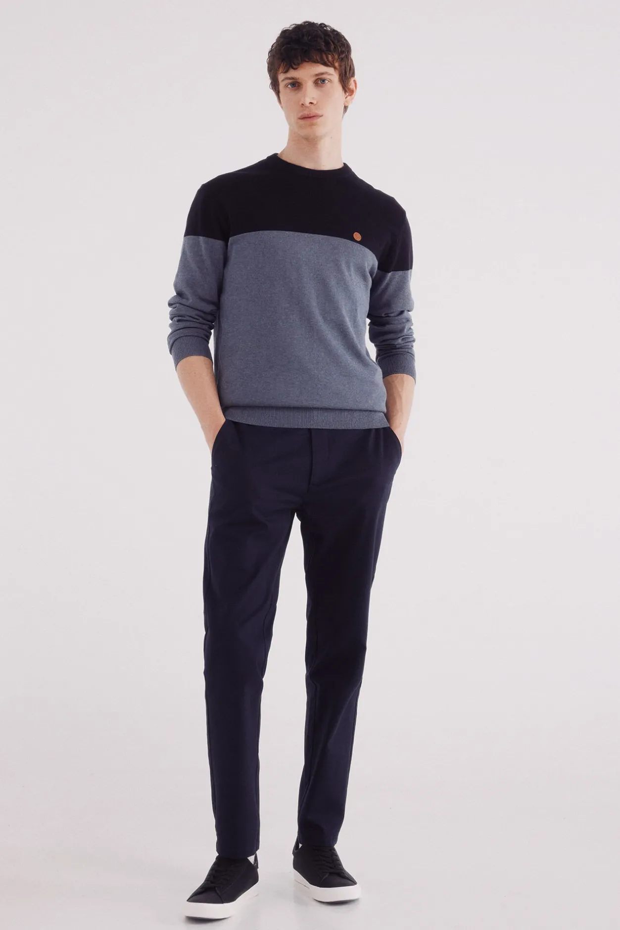 Springfield Jersey básico bloque color azul Sale