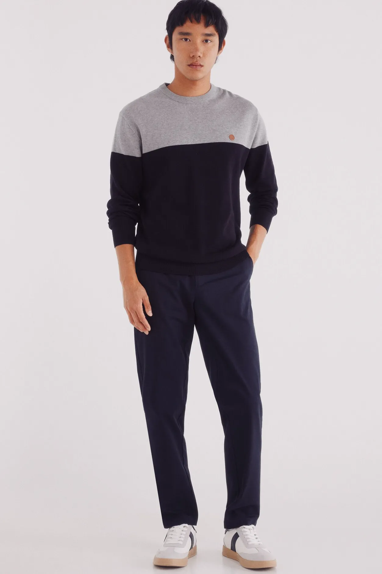 Springfield Jersey básico bloque color azul Best