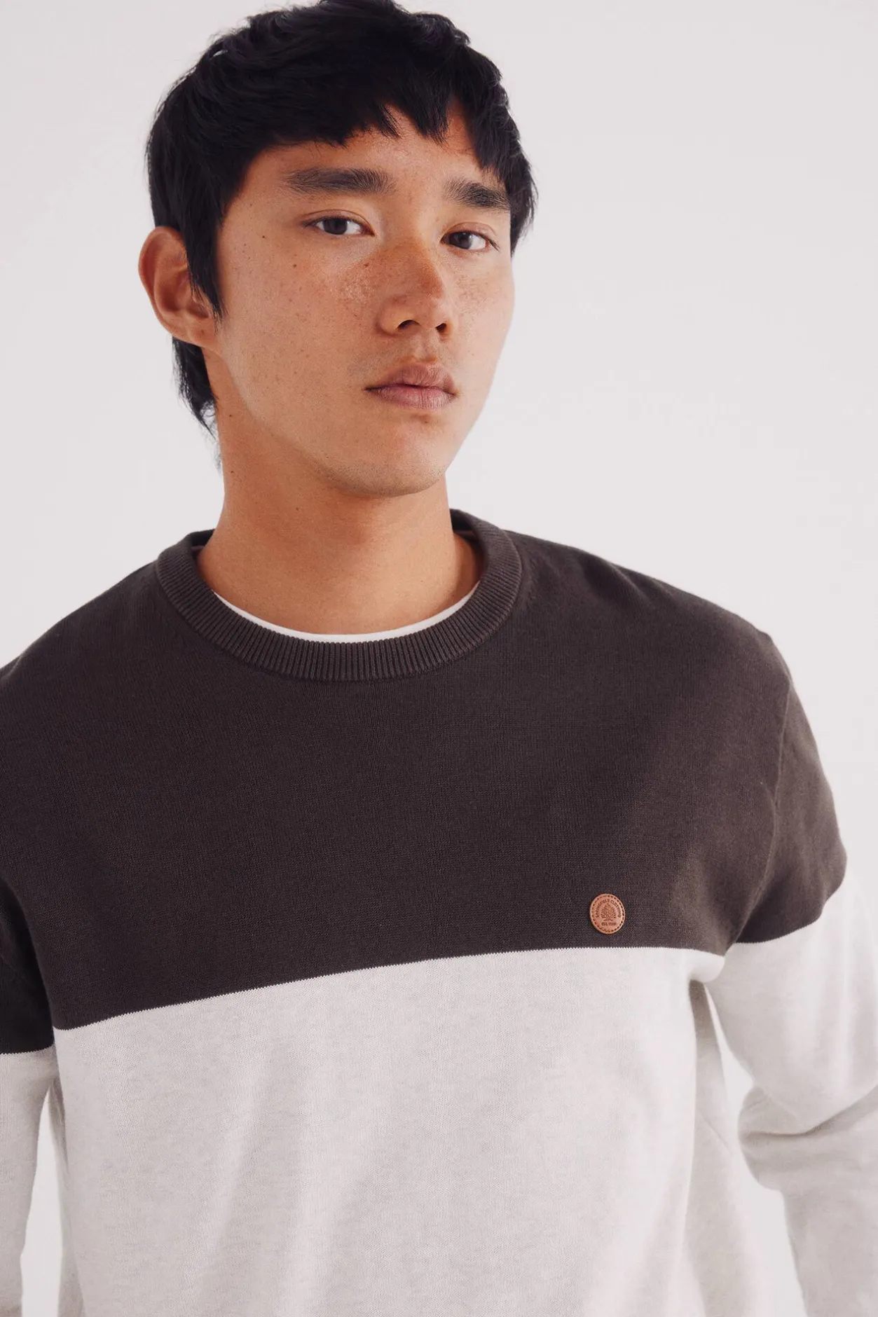 Springfield Jersey básico bloque color nude New