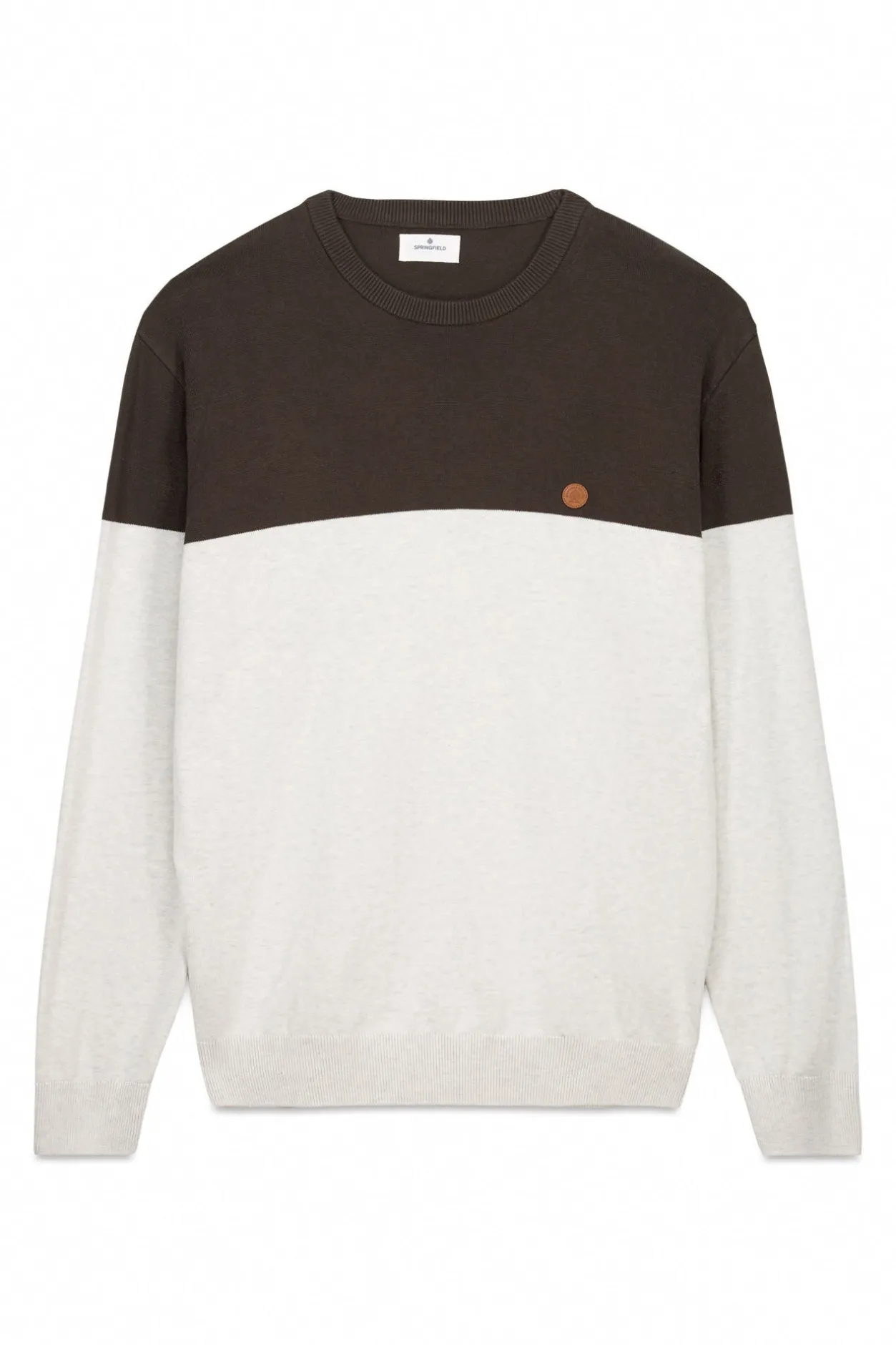 Springfield Jersey básico bloque color nude New