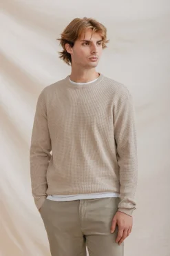 Celopman Jersey Básico Cuadrille beige New