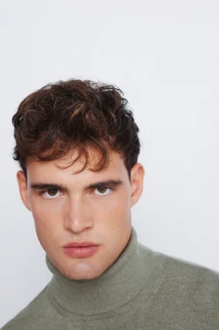 Springfield Jersey básico cuello alto kaki Sale