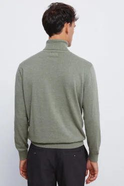 Springfield Jersey básico cuello alto kaki Sale