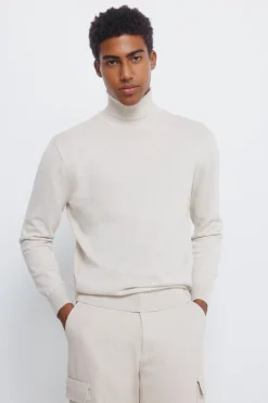 Springfield Jersey básico cuello alto nude Clearance